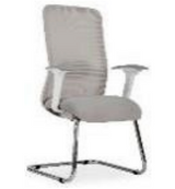 Tide White Visitors Office Chair