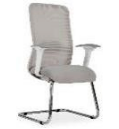 Tide White Visitors Office Chair