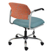 Light Slate Gray Utility Medium-back with Arms Office Chair