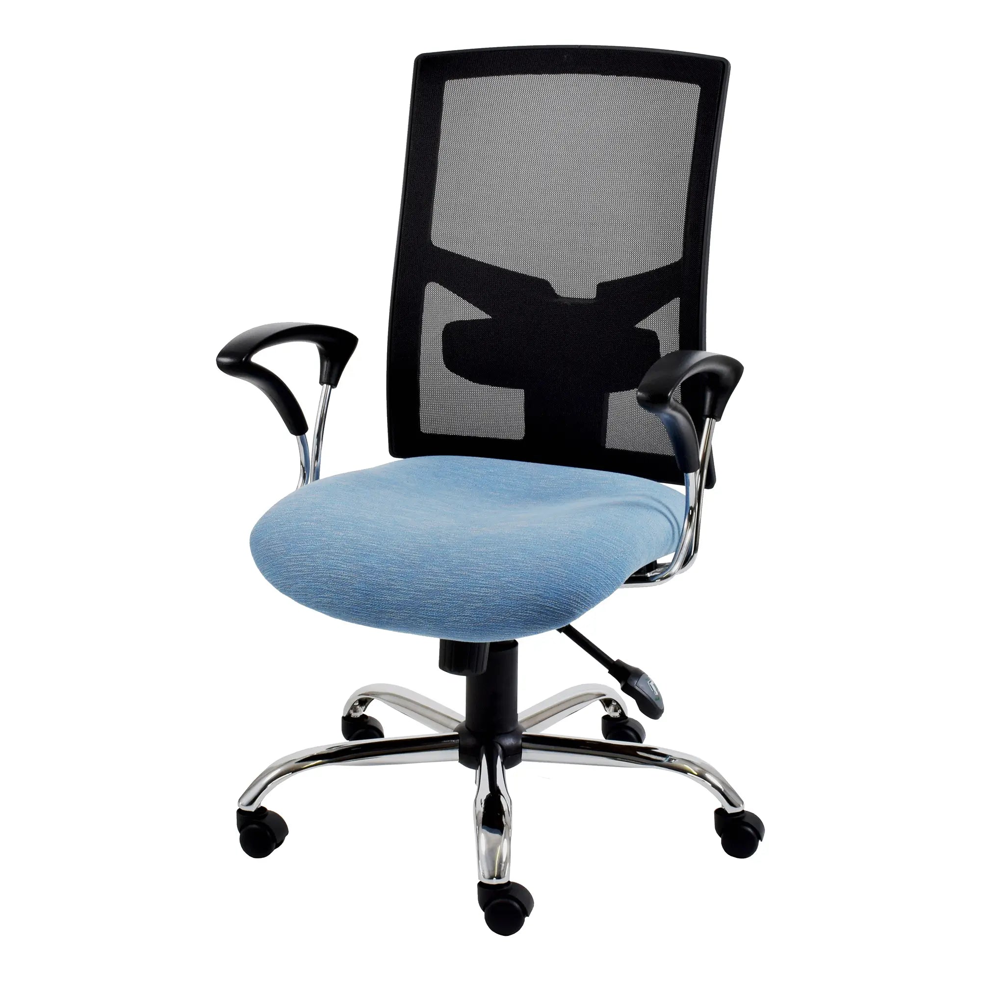 Black Winston Netted Medium-back Office Chair