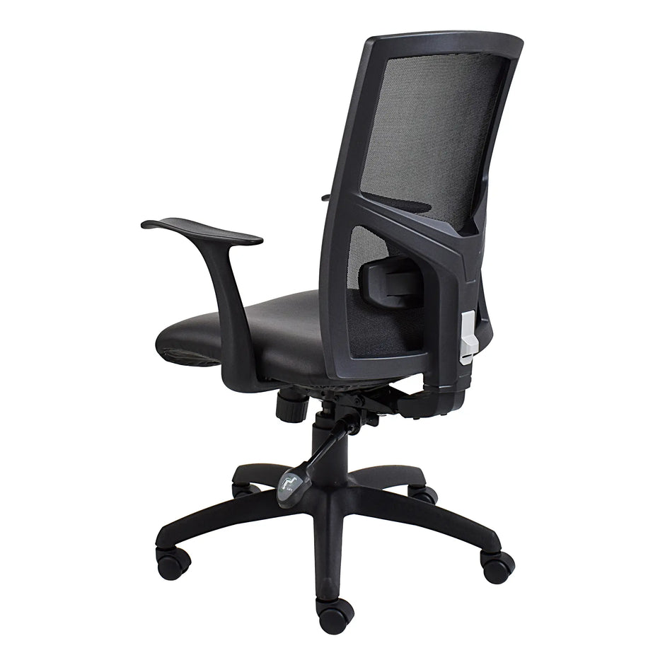 Dark Slate Gray Winston Netted Medium-back Office Chair