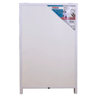 A-Frame Whiteboard with Aluminium Frame, 900 x 600 mm, in a Stable Standing Position, with a Non-Magnetic Surface and Weather-Resistant Features, Supplied by Brand 67, Described as a Portable Whiteboard with a Standing Height of 850 mm.