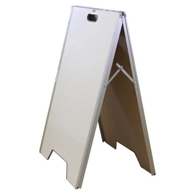 A-Frame Whiteboard, Non Magnetic Steel Frame, 900 x 600 mm, SN0824, Portable and Double-sided with a White Surface and an Aluminium Frame, Ideal for Presentations and Teaching.