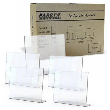 Acrylic Menu Holder – Single Sided – A4 Landscape – Box 5