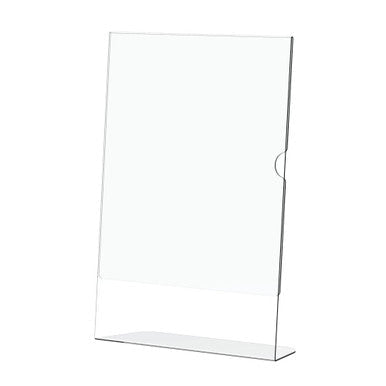 Acrylic Menu Holder – Single Sided – A6 Portrait – Box 5