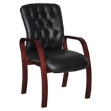 Adda Wooden 4 Legged Visitor Office Chair
