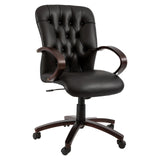 Adda Wooden Medium-Back Office Chair