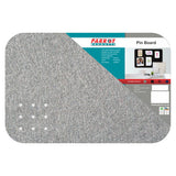 Adhesive Pin Board (No Frame - 450 x 300 mm - Grey) BD0315L, Grey Adhesive Pin Board with Six Holes for Easy Mounting, Suitable for Office and Home Decoration.