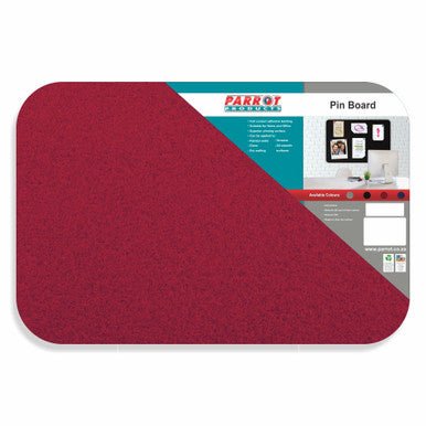Adhesive Pin Board (No Frame – 450 × 300mm – Red)