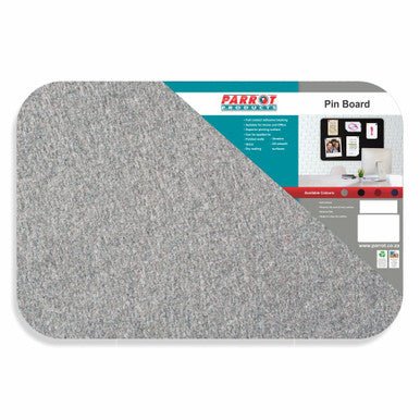Adhesive Pin Board (No Frame – 900 × 600mm – Grey)