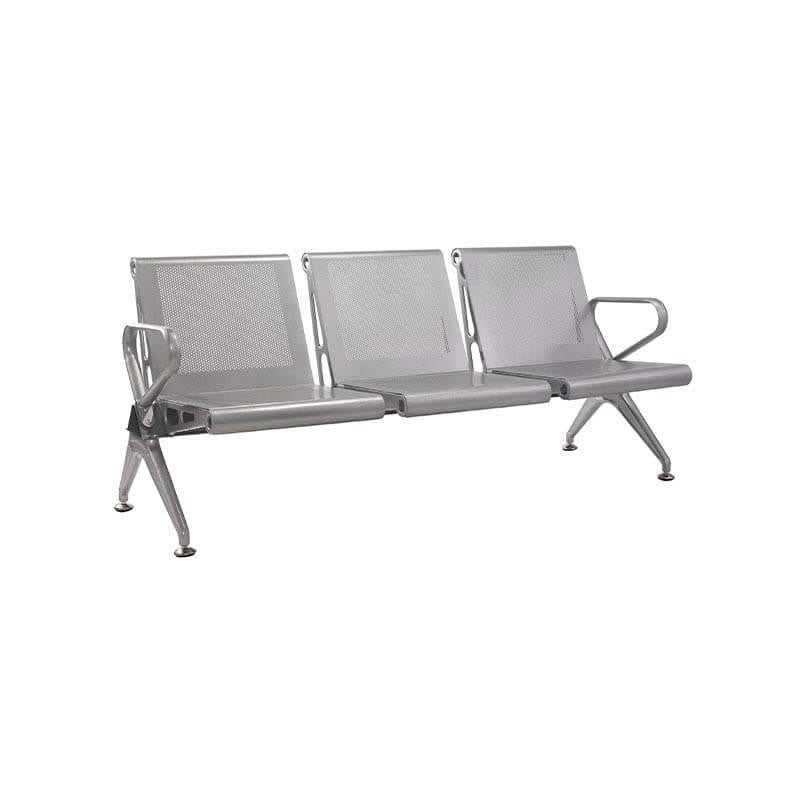 Airport Bench Die Cast Aluminium Three-Seater