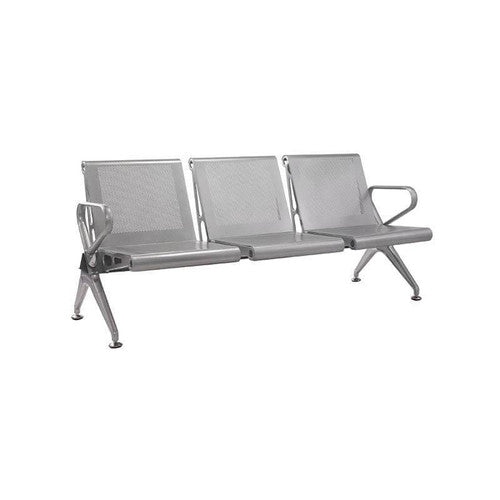 Airport Bench Die Cast Aluminium Three-Seater