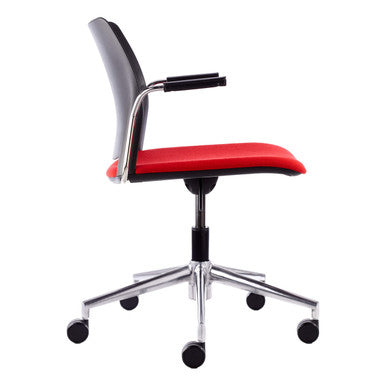 Alfa Polymer Swivel - Only Side Chair with Arms