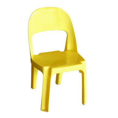 Alpine Baby Chairs 300 mm High, Yellow Plastic Baby Chair with a Simple Design and Sturdy Legs for Children.