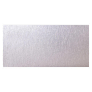 Aluminium Composite Panel, 2440 x 1220 x 3 mm - Brushed Aluminium SN3000A with a Sleek Brushed Metallic Surface.