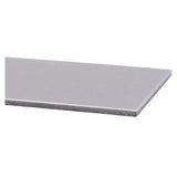 Aluminium Composite Panel, 2440 x 1220 x 3 mm - Brushed Aluminium, SN3000A, Shown as a Flat, Brushed Silver-Coloured Panel Ideal for Building Cladding and Signage.