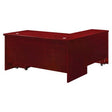 B035 l Shaped Executive Office Desk with Mobile Pedestal – Mahogany Veneer