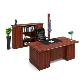 Barcelona Executive Desk in Veneer Wood | Office Furniture | Office Stock