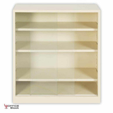 BC20 Steel Bookcase with Sliding Doors | Steel Furniture | Office Stock