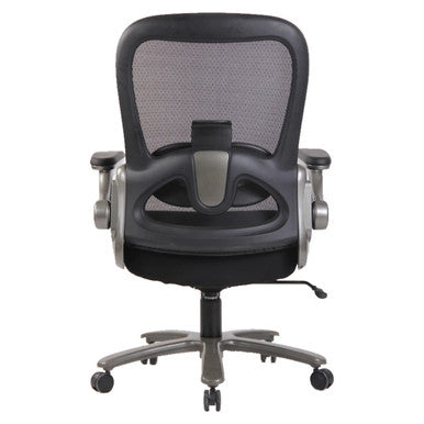 Big and Tall 500 LBS Mesh High-back Office Chair by 67, Featuring Lumbar Adjustment Chair Design, Sturdy Mesh Back, and Ergonomic Support, in Sleek Black and Silver Finish, Offering Comfort and Durability for Extended Use.