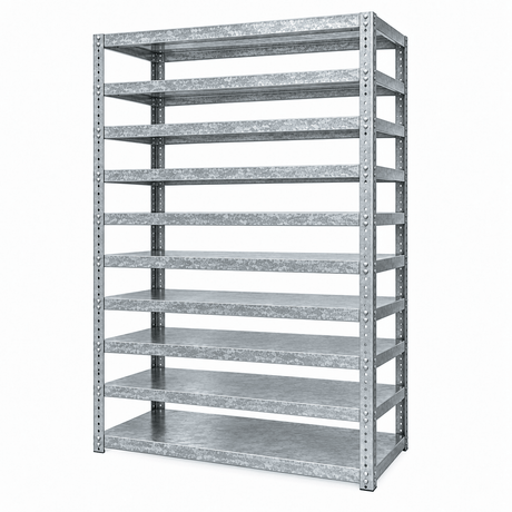 Bolted Open Steel Shelving Unit – 1900H × 910W × 610D mm