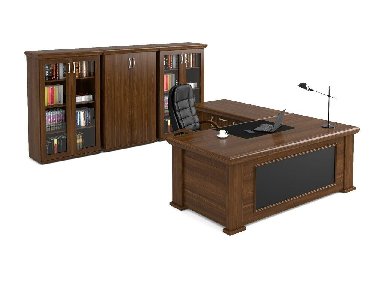 Brazillia Executive Desk in Veneer Wood