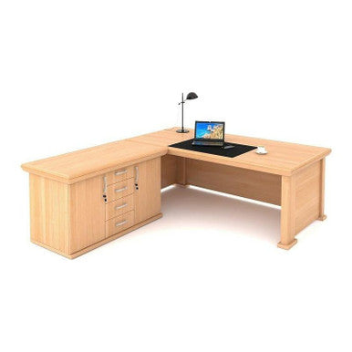 Brazillia Executive Desk in Veneer Wood