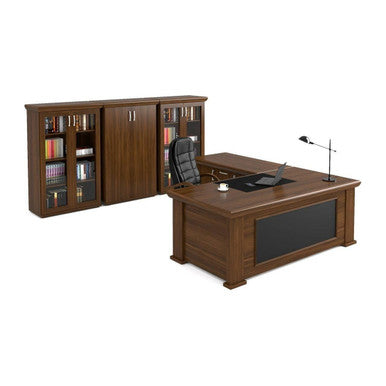 Brazillia Executive Desk in Veneer Wood