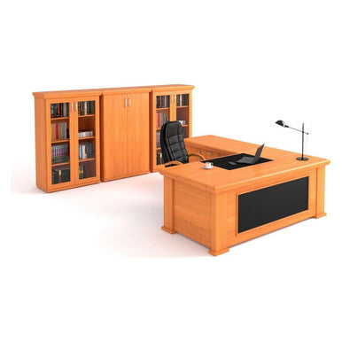 Brazillia Executive Desk in Veneer Wood | Office Furniture | Office Stock