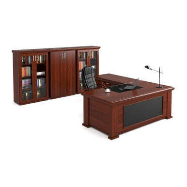 Brazillia Executive Desk in Veneer Wood