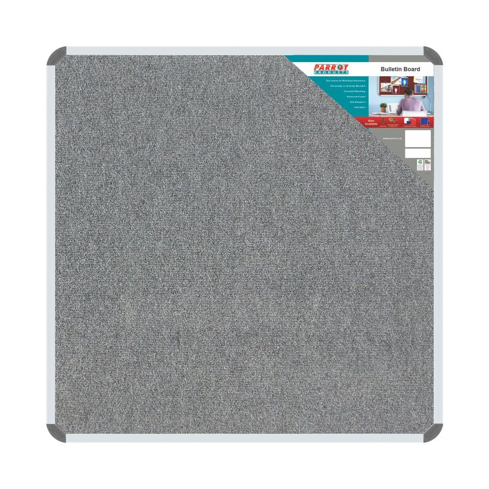 Bulletin Board Ribbed Aluminium Frame (1000x1000mm – Laurel)