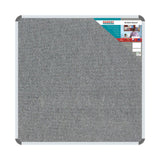 Bulletin Board Ribbed Aluminium Frame (1000x1000mm – Laurel)