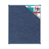 Bulletin Board Ribbed Aluminium Frame (1200x1000mm – Denim)