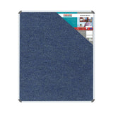 Bulletin Board Ribbed Aluminium Frame (1200x1000mm - Denim)