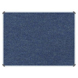Bulletin Board Ribbed Aluminium Frame (1200x900mm – Denim)