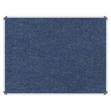Bulletin Board Ribbed Aluminium Frame (1200x900mm - Denim)