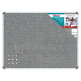 Bulletin Board Ribbed Aluminium Frame (1200x900mm – Laurel)