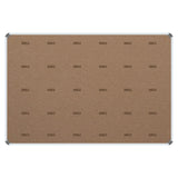 Bulletin Board Ribbed Aluminium Frame (1500x1200mm - Denim)