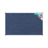 Bulletin Board Ribbed Aluminium Frame (1500x900mm – Denim)