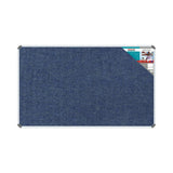 Bulletin Board Ribbed Aluminium Frame (1500x900mm – Denim)