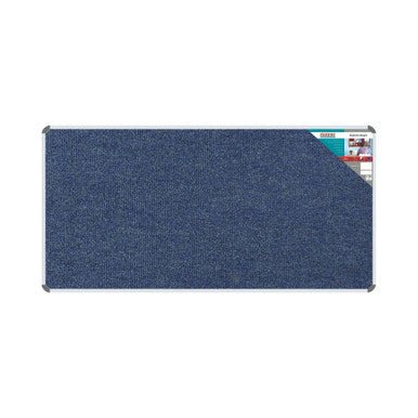 Bulletin Board Ribbed Aluminium Frame (1800x900mm – Denim)