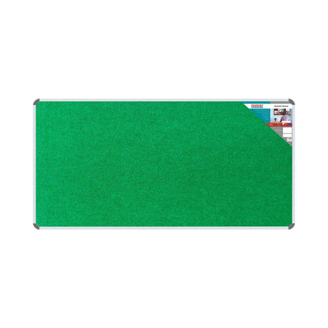 Bulletin Board Ribbed Aluminium Frame (1800x900mm - Palm) - Office Stock Group