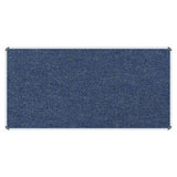 Bulletin Board Ribbed Aluminium Frame (2000x1200mm – Denim)