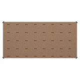 Bulletin Board Ribbed Aluminium Frame (2000x1200mm – Denim)
