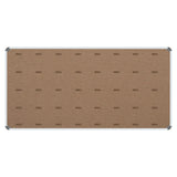 Bulletin Board Ribbed Aluminium Frame (2000x1200mm – Denim)