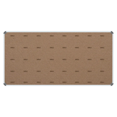 Bulletin Board Ribbed Aluminium Frame (2000x1200mm - Denim) - Office Stock Group