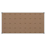Bulletin Board Ribbed Aluminium Frame (2000x1200mm - Denim) - Additional View 4