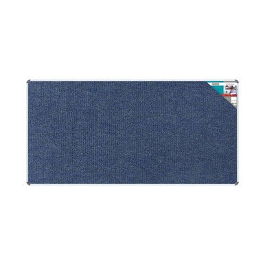Bulletin Board Ribbed Aluminium Frame (2400x1200mm – Denim)