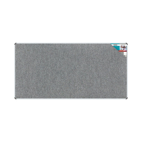 Bulletin Board Ribbed Aluminium Frame (2400x1200mm - Laurel) - Office Stock Group