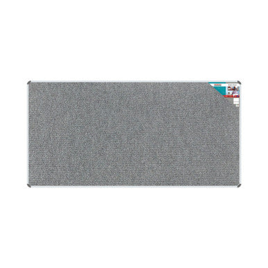 Bulletin Board Ribbed Aluminium Frame (2400x1200mm - Laurel)